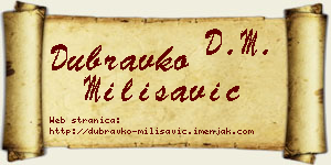 Dubravko Milisavić vizit kartica